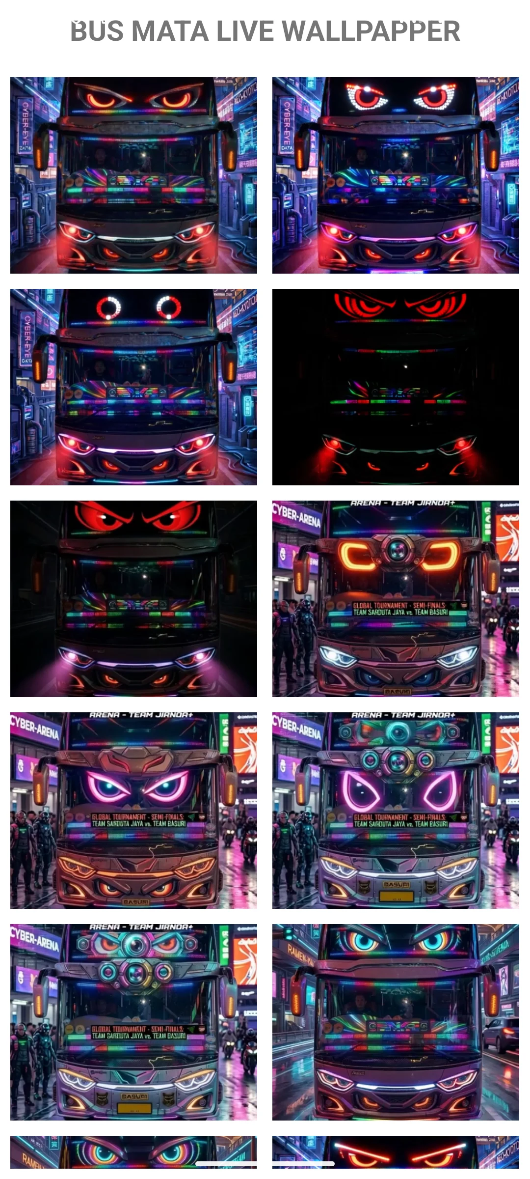 BUS MATA LIVE WALLPAPER screenshot